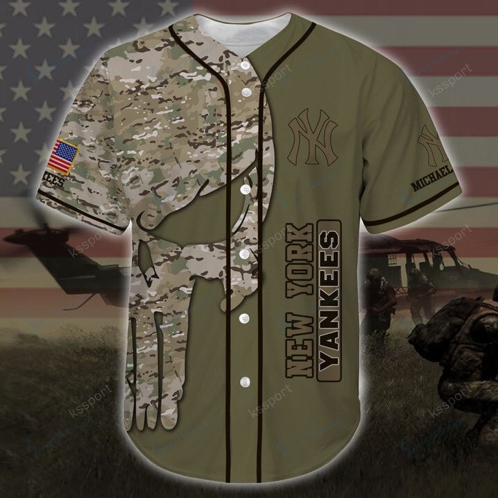 New York Yankees Personalized Baseball Jersey Details