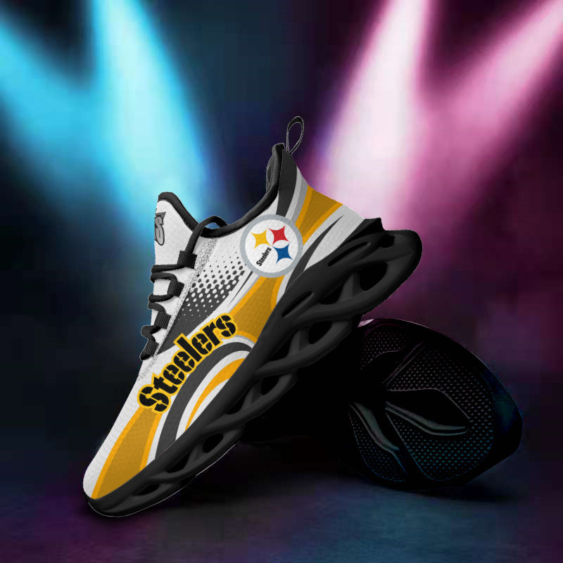 Pittsburgh Steelers Yezy Running Sneakers - Detailed View