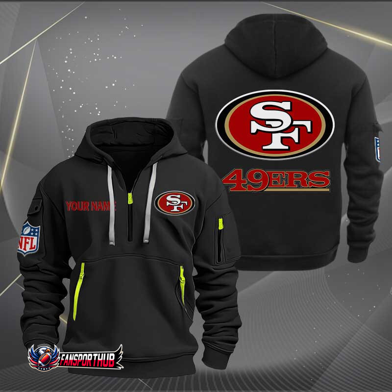 San Francisco 49ers Quarter Zip Hoodie
