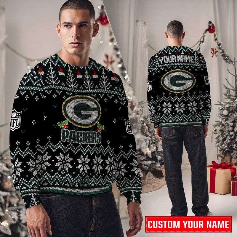 Styled Green Bay Packers Ugly Christmas Sweater