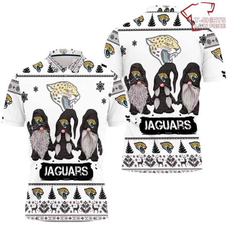Christmas Gnomes Jacksonville Jaguars Ugly Sweatshirt Christmas 3D Polo Shirt