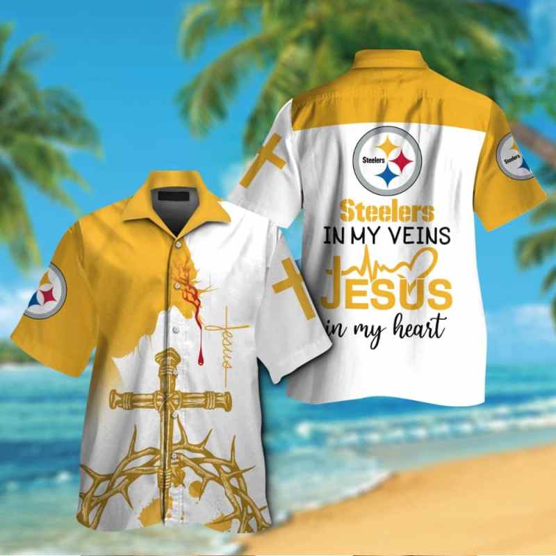 Sizing Chart for Pittsburgh Steelers Button Shirt BB797
