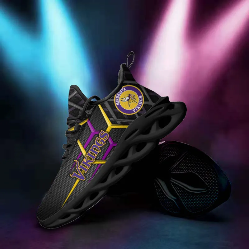 Minnesota Vikings Yezy Running Sneakers BB111 11 Minnesota Vikings Yezy Running Sneakers Close-Up View