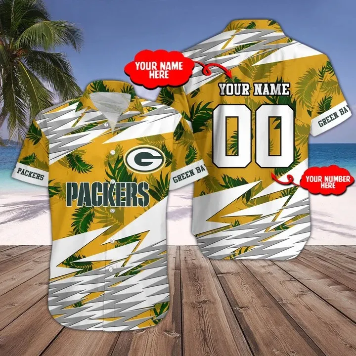 Sizing Chart for Green Bay Packers Personalized Button Shirts