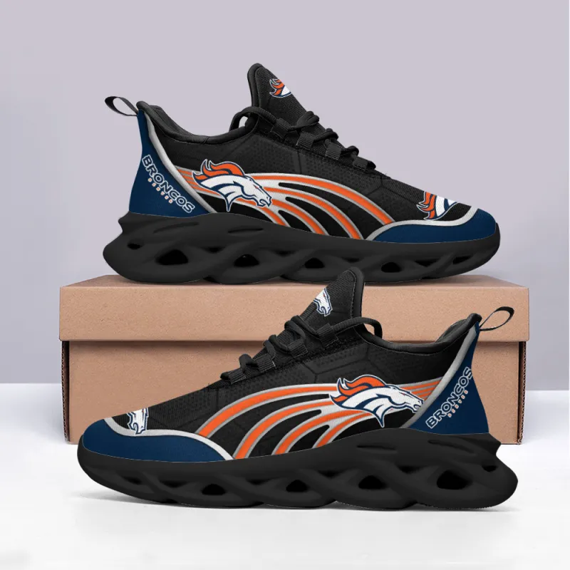 Denver Broncos Yezy Running Sneakers Side View