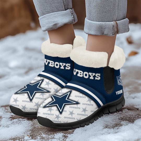 Dallas Cowboys Comfy Winter Snow Boots