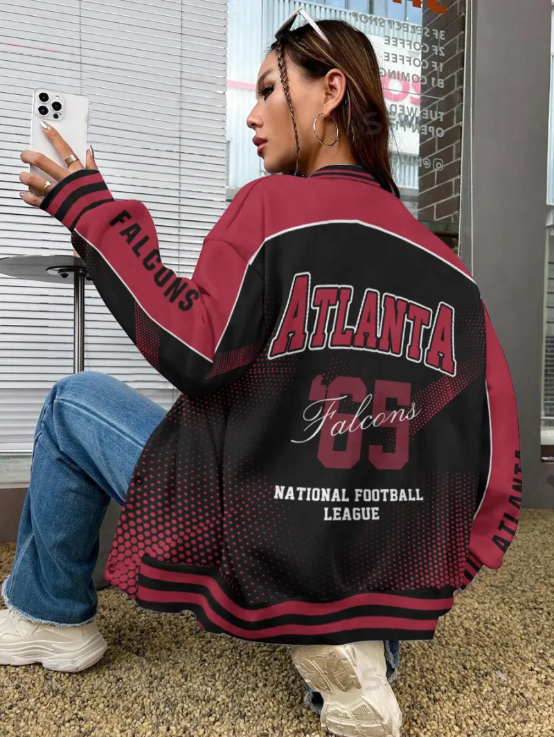 Atlanta Falcons Varsity Jacket - Back View