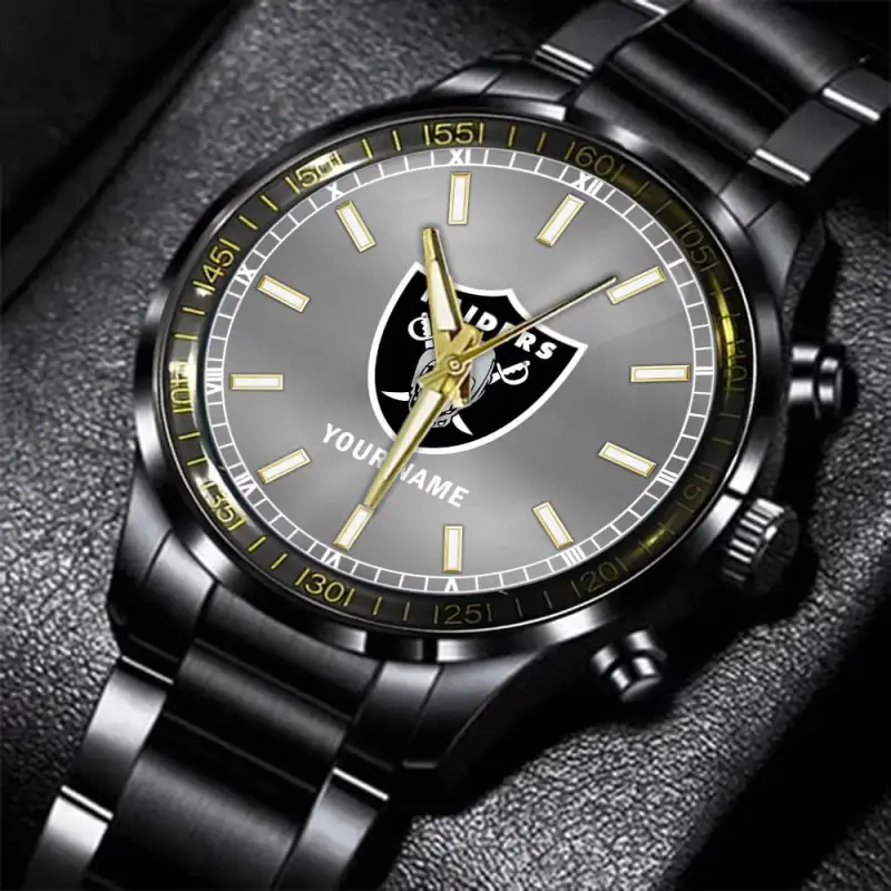 Las Vegas Raiders Black Fashion Watch