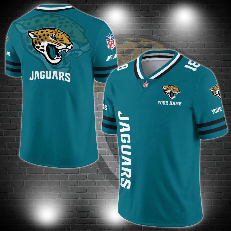 Jacksonville Jaguars Personalized V-neck Jersey
