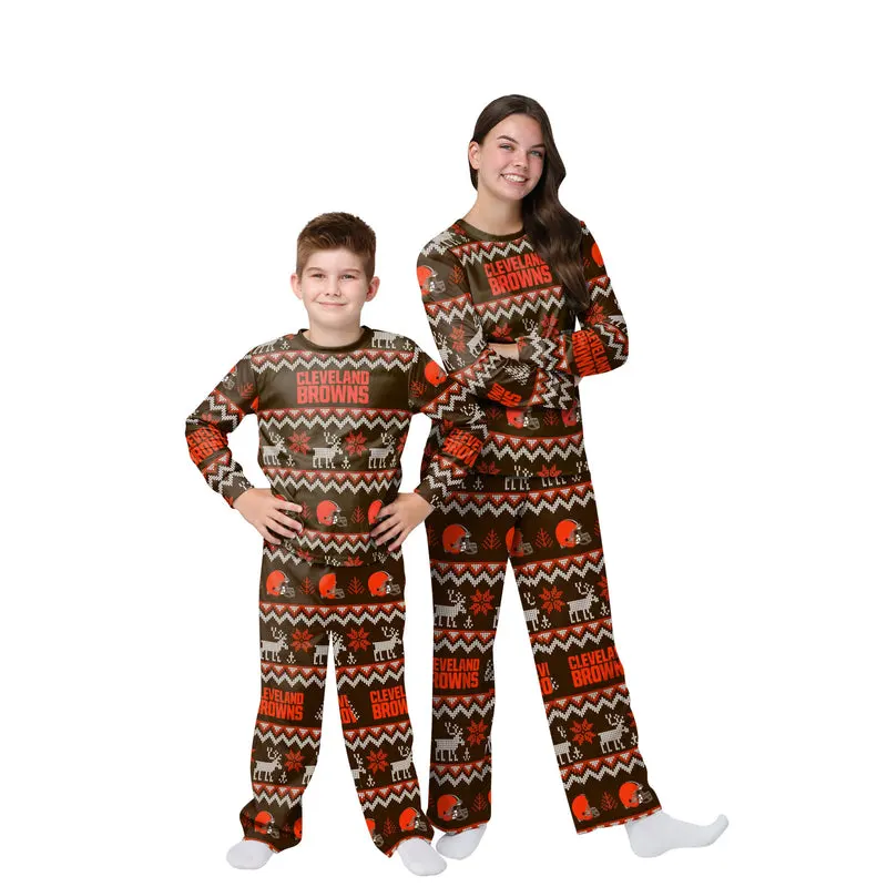 Cleveland Browns Holiday Pajamas Set