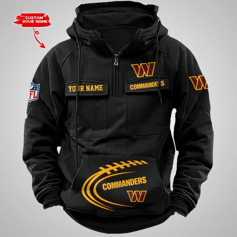 Washington Commanders Zip Hoodie Front