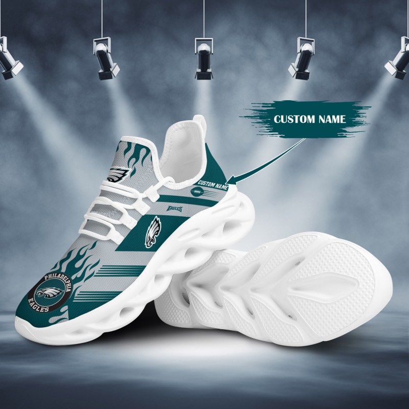 Philadelphia Eagles Personalized Yeezy Running Sneakers 3