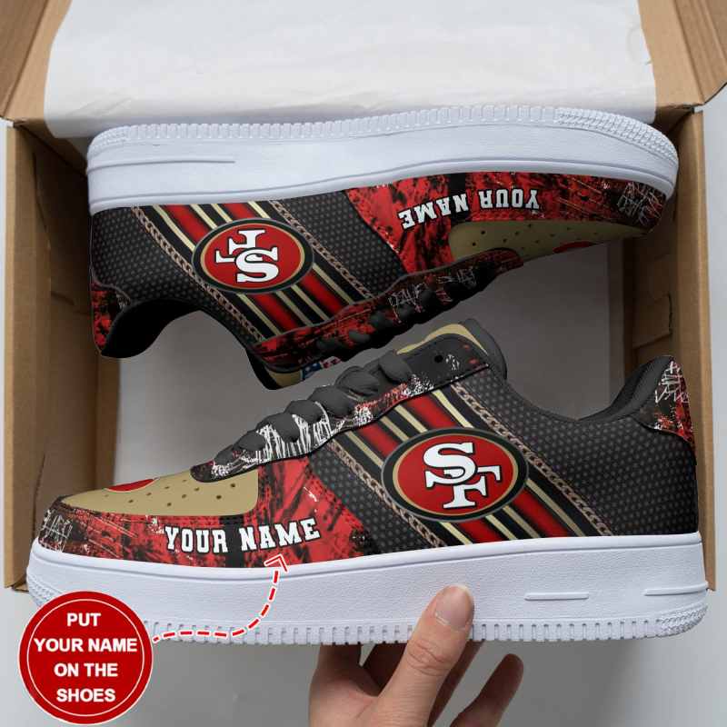 San Francisco 49ers Personalized AF1 Shoes