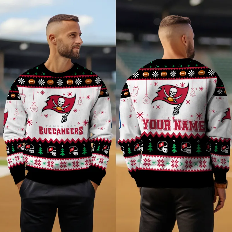 Tampa Bay Buccaneers Ugly Christmas Sweater - Outdoor Side