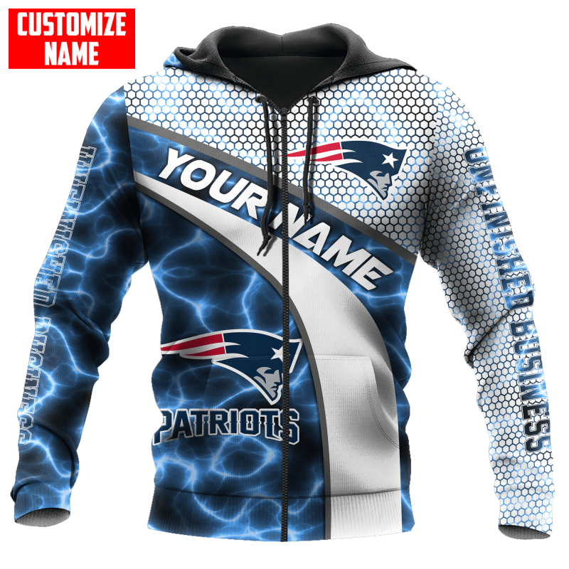 New England Patriots Personalized All Over Printed Sweater