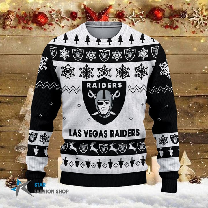 Las Vegas Raiders Ugly Christmas Sweater
