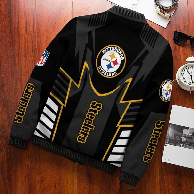 Pittsburgh Steelers Bomber Jacket Back