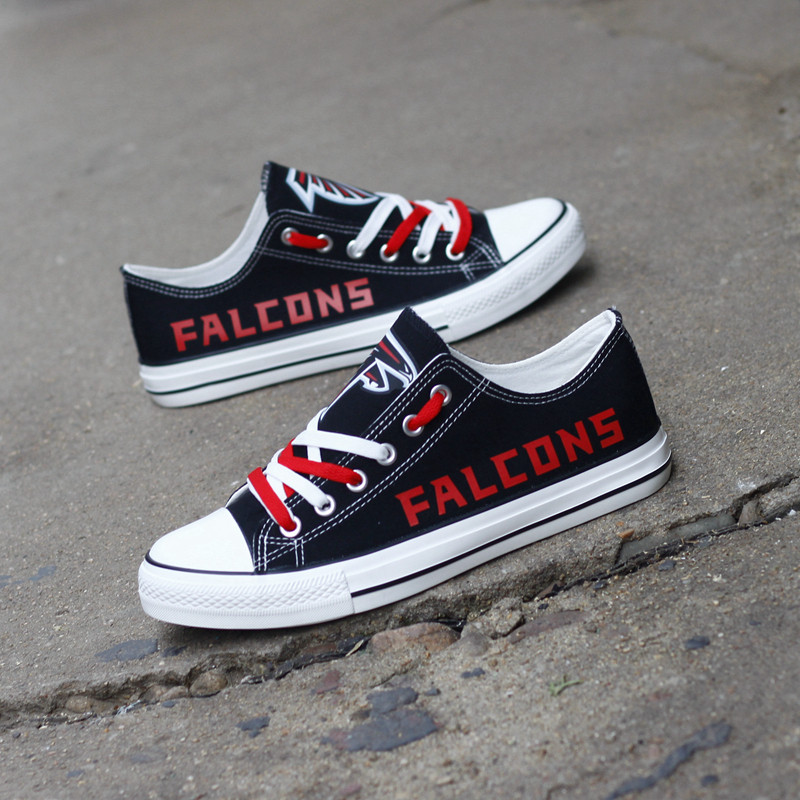 Atlanta Falcons New Low Top Sneakers Back View