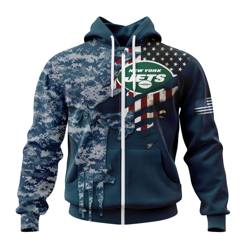 New York Jets Hoodie Zip Front