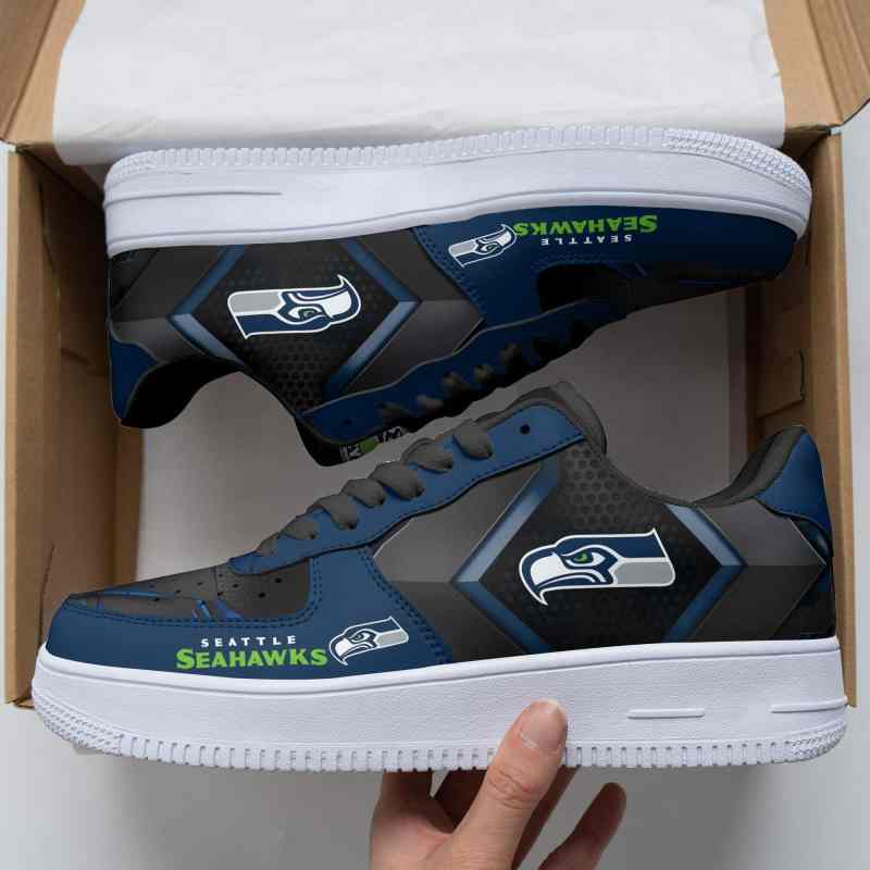 Seattle Seahawks AF1 Shoes Detailed View