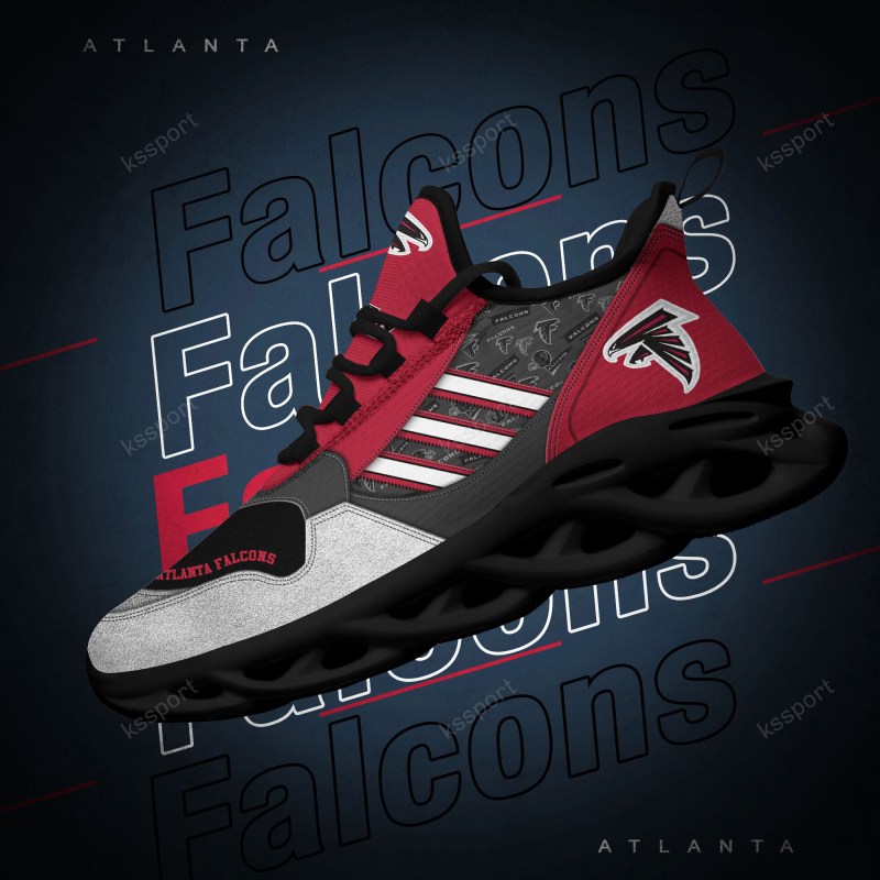 Atlanta Falcons Yezy Running Sneakers - Top View