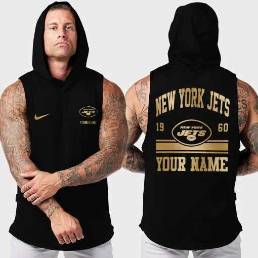 New York Jets Men's Workout Hooded Tank Top