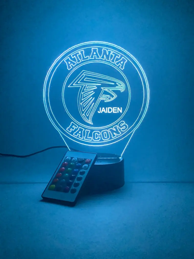 Atlanta Falcons Personalized 3D Lamp