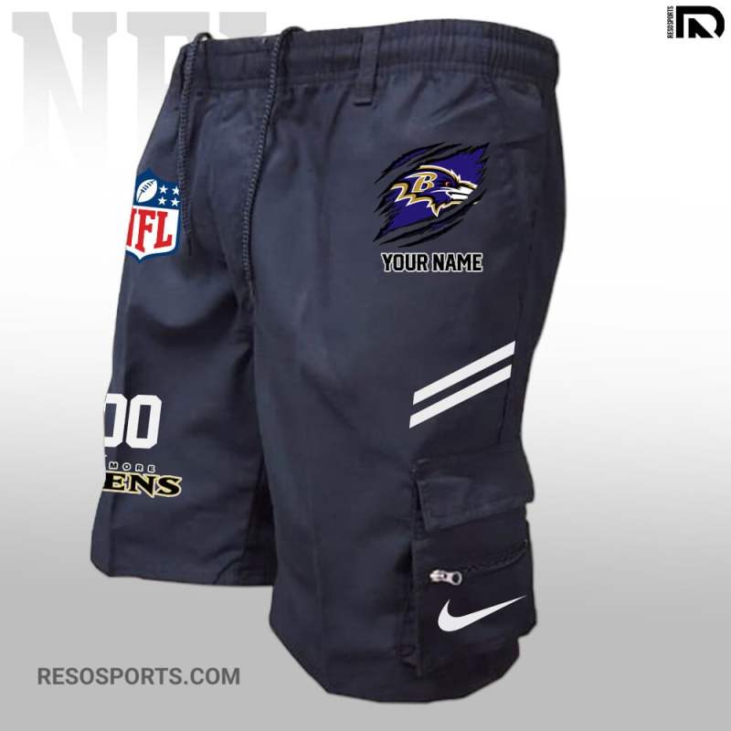Baltimore Ravens Multi-Pockets Man Shorts - Image 2