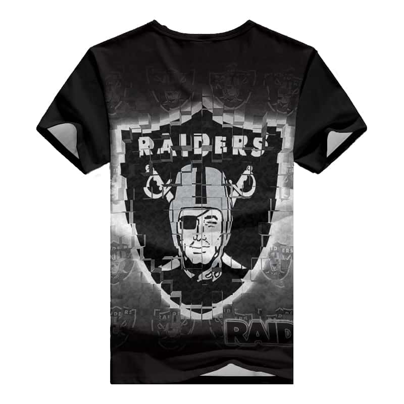 Las Vegas Raiders V-neck Women T-shirt Side View