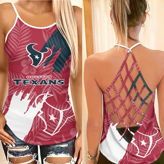 Houston Texans Criss Cross Tank Top
