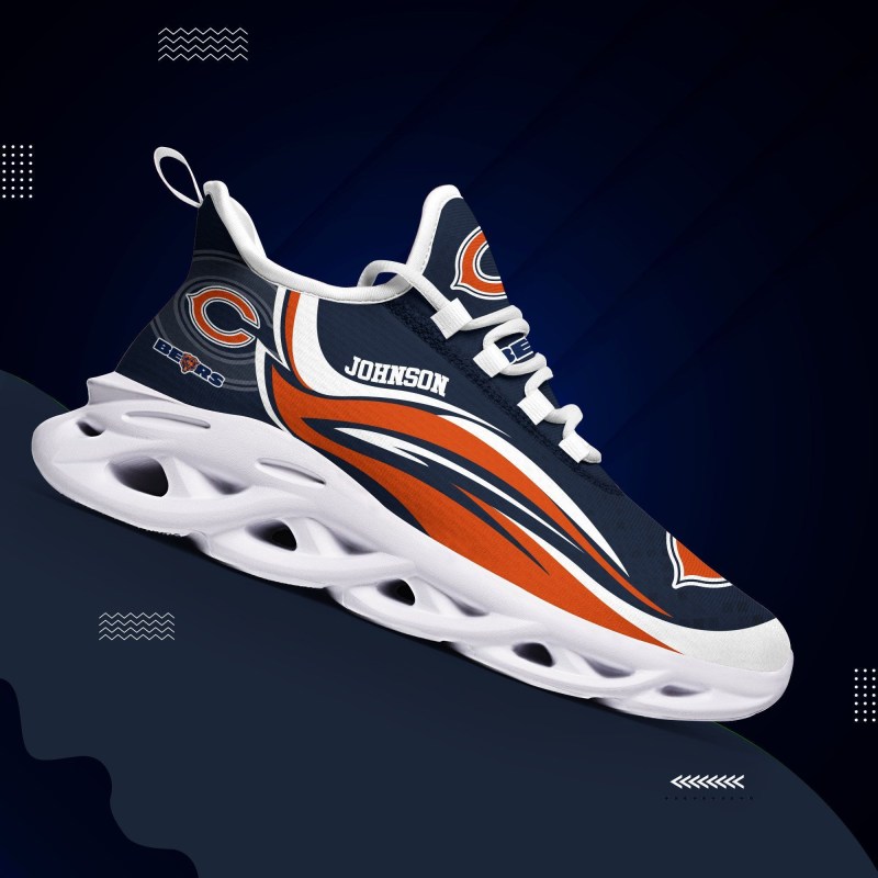 Chicago Bears Yezy Running Sneakers 142 Top View
