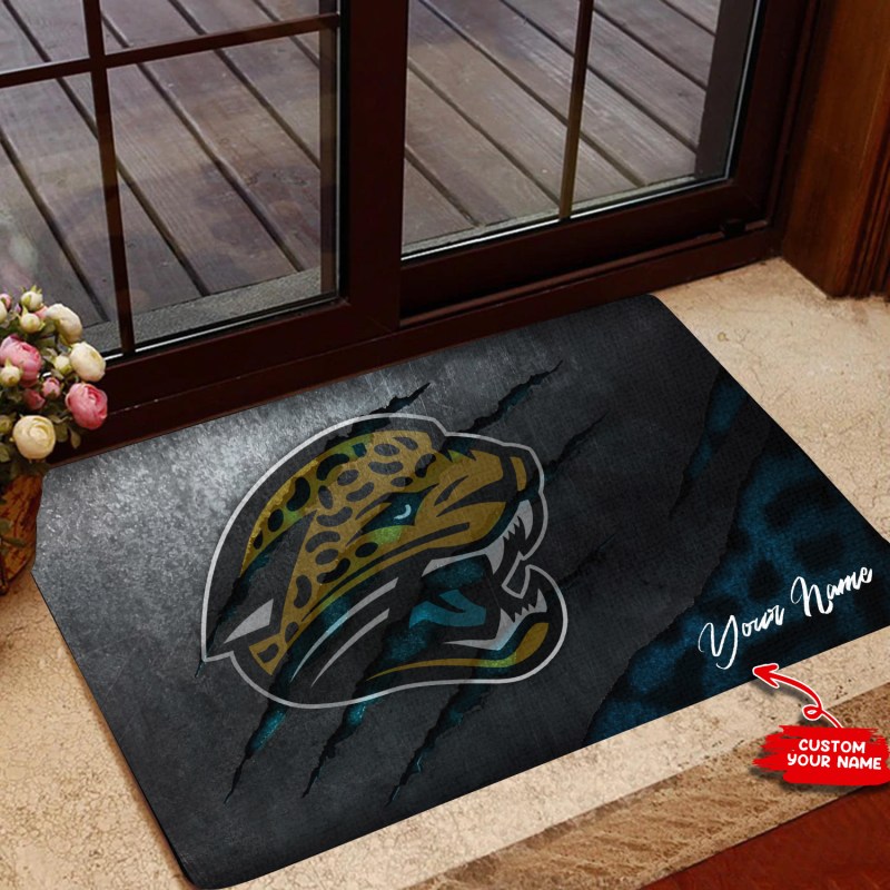 Jacksonville Jaguars Personalized Doormat