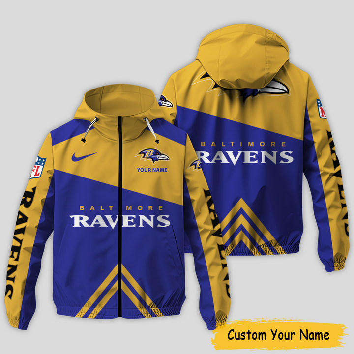 Baltimore Ravens Outdoor Jacket Front View