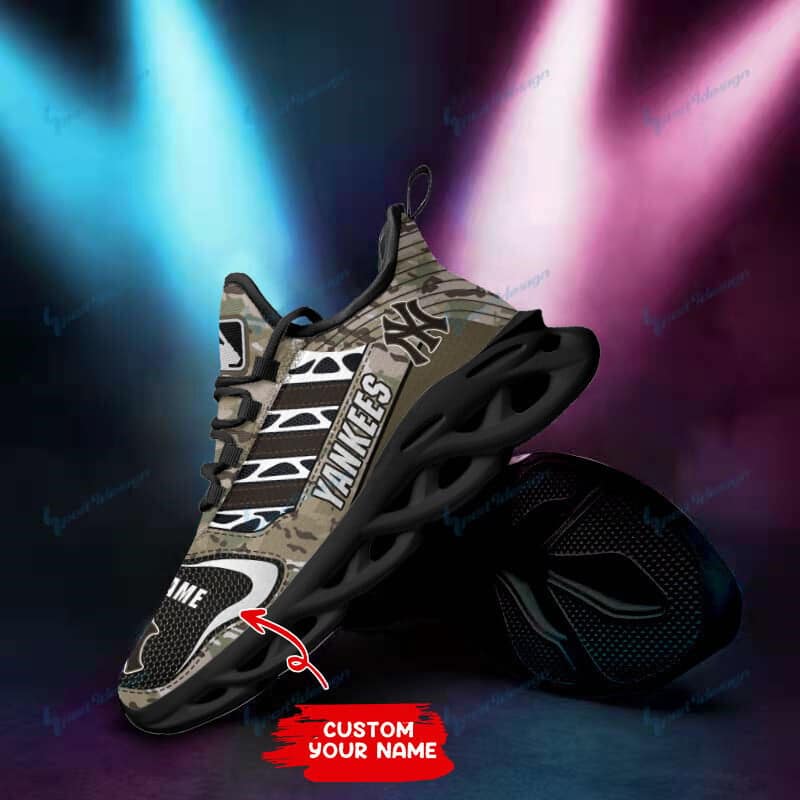 New York Yankees Personalized Yezy Running Sneakers Image 5