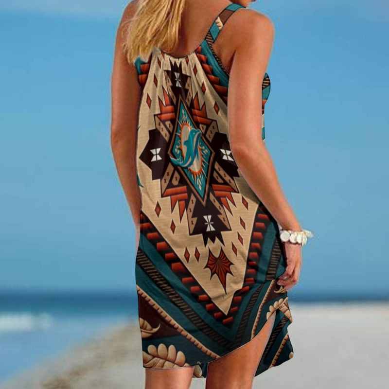 Miami Dolphins Beach Dress Detail