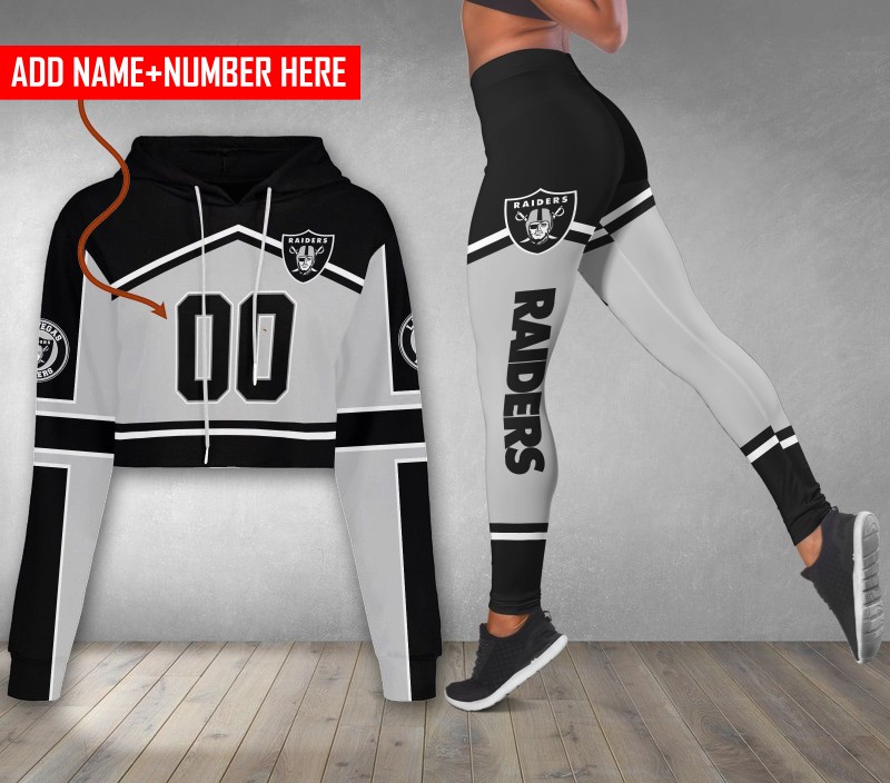 Las Vegas Raiders Croptop Hoodie