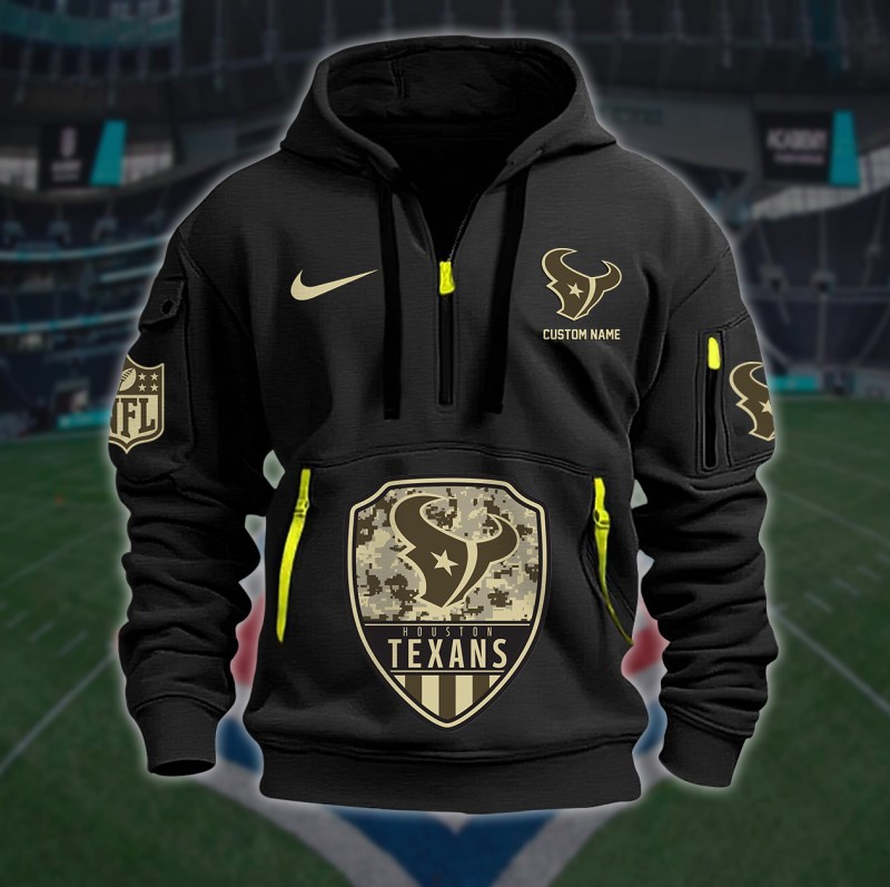 Houston Texans Quarter Zip Hoodie