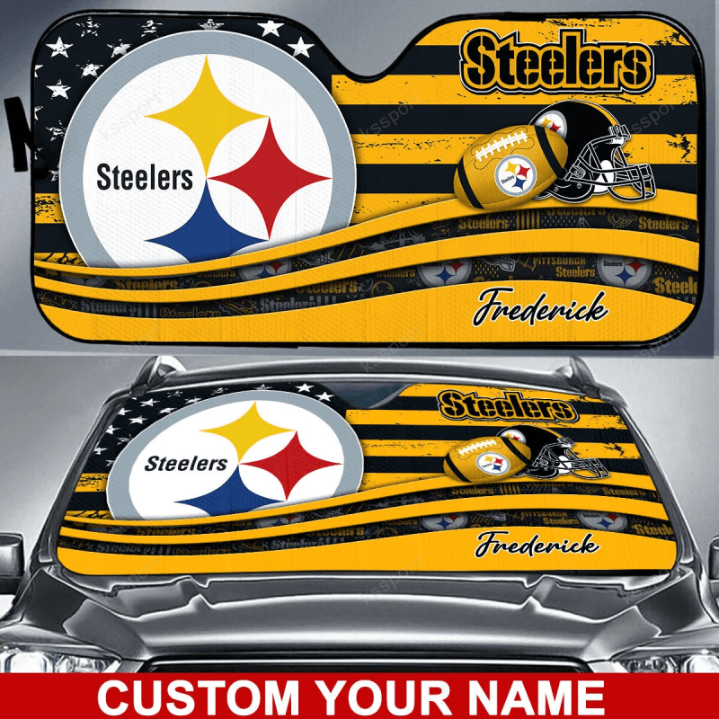 Pittsburgh Steelers Personalized Auto Sun Shade