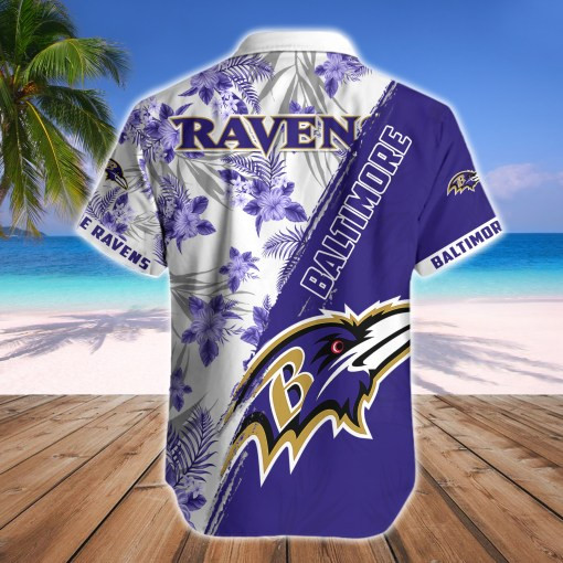 Baltimore Ravens Button Shirt Side