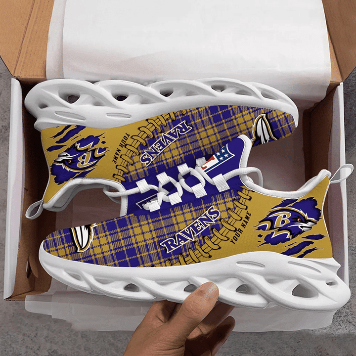 Baltimore Ravens Personalized Yezy Running Sneakers