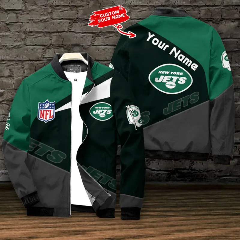New York Jets Personalized Bomber Jacket
