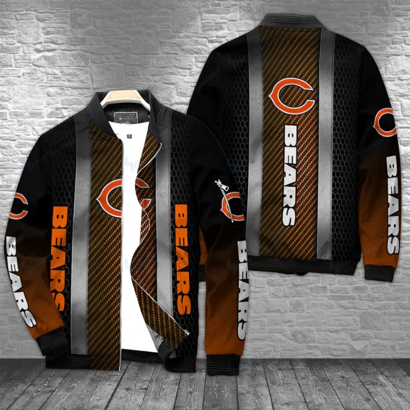 Chicago Bears Bomber Jacket Front