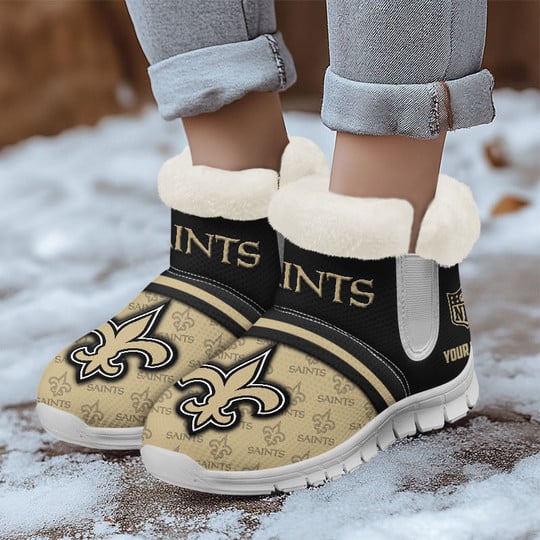 New Orleans Saints Comfy Winter Snow Boots