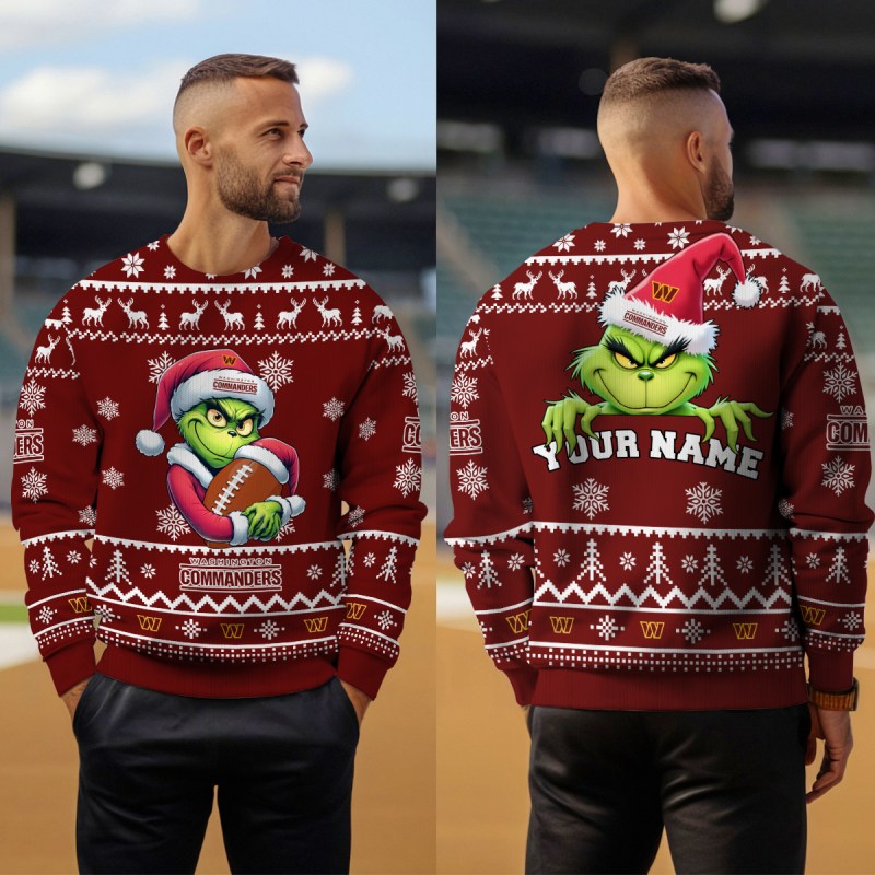 Washington Commanders Ugly Sweater Outdoor 4
