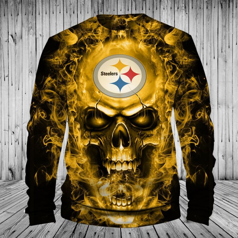 Pittsburgh Steelers 3D Full Print Hoodie Back View