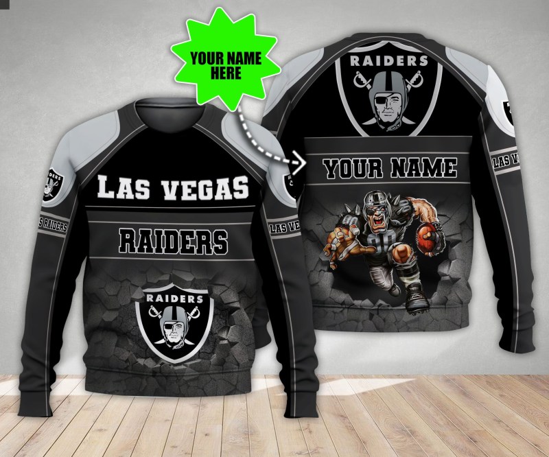 Las Vegas Raiders Personalized Sweater 3