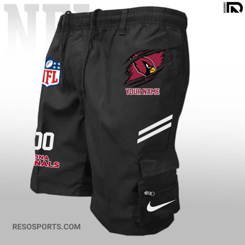 Arizona Cardinals Personalized Multi-Pockets Man Shorts
