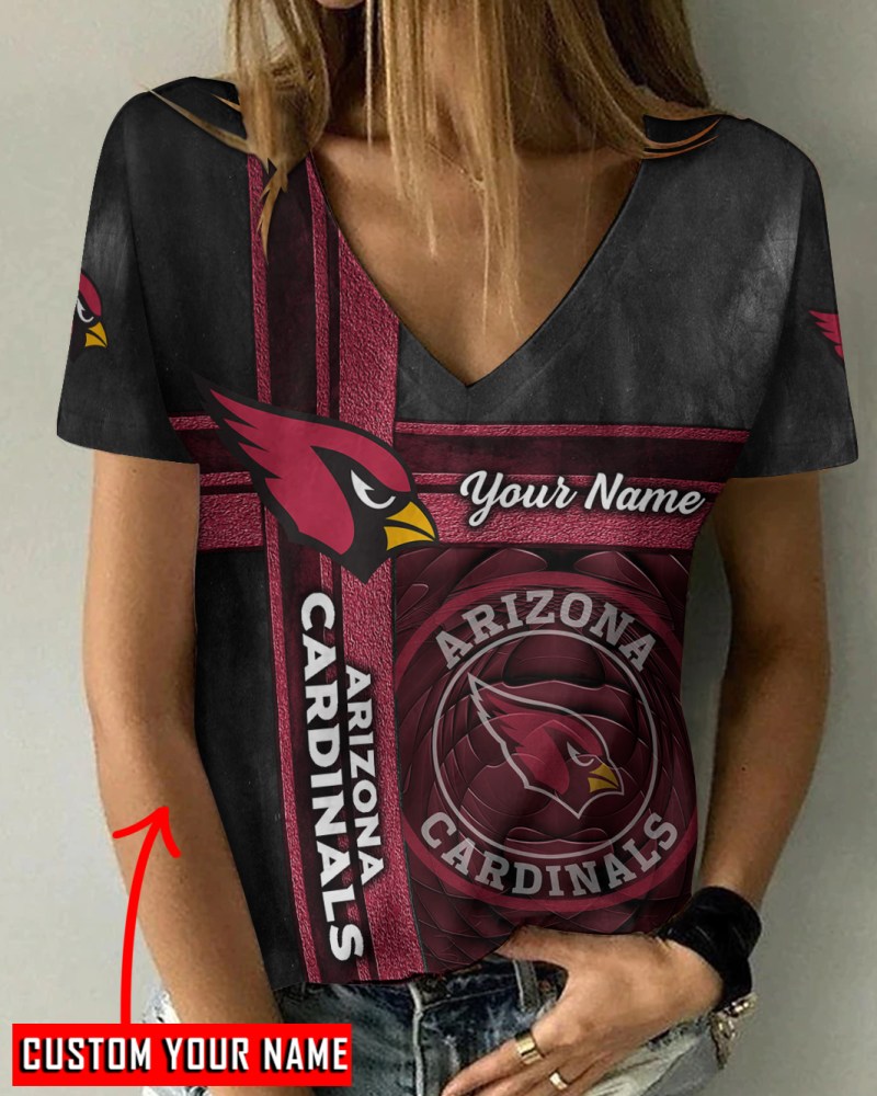 Arizona Cardinals Personalized V-neck T-shirt AGC68