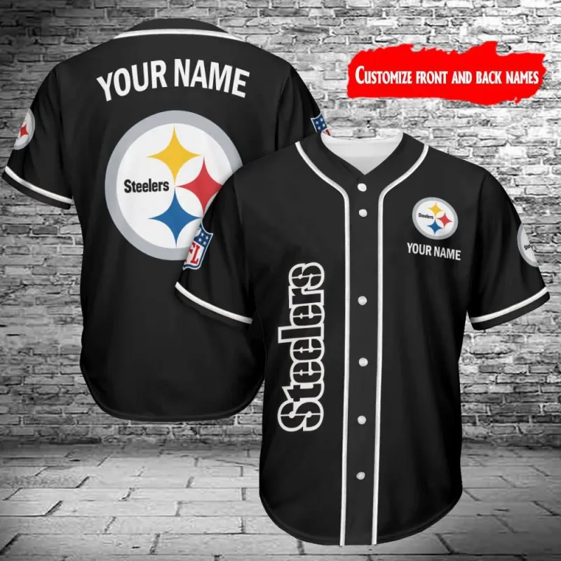 Pittsburgh Steelers Personalized Baseball Jersey Shirt