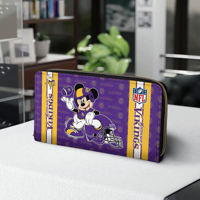 Mockup of Minnesota Vikings Women's Wallet